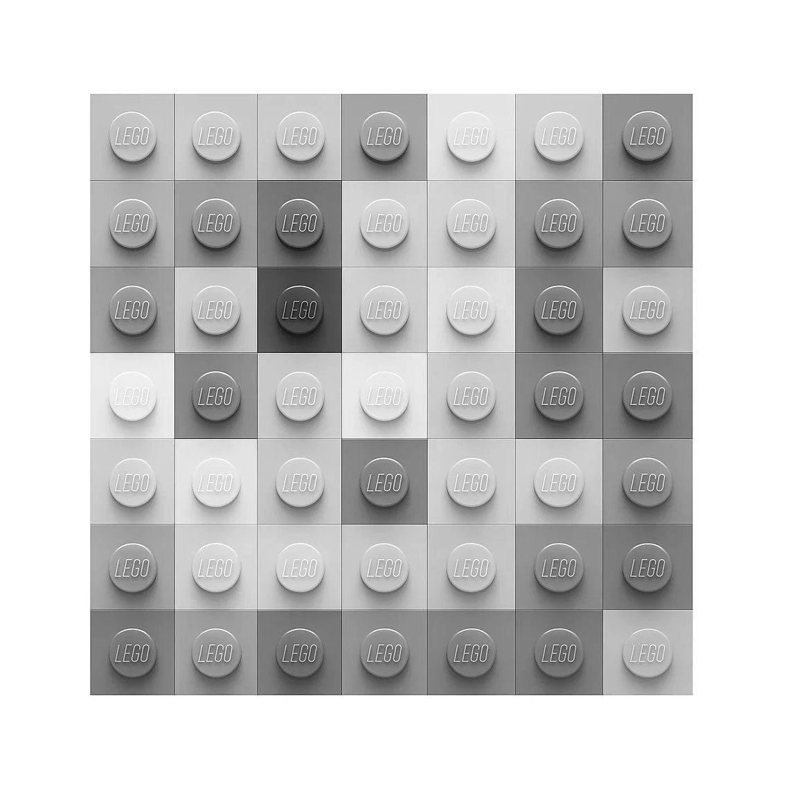 Installation interactive Live Live, reflétant le public en Lego.